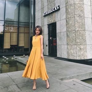 NWOT Flowy Over The Knee Dress